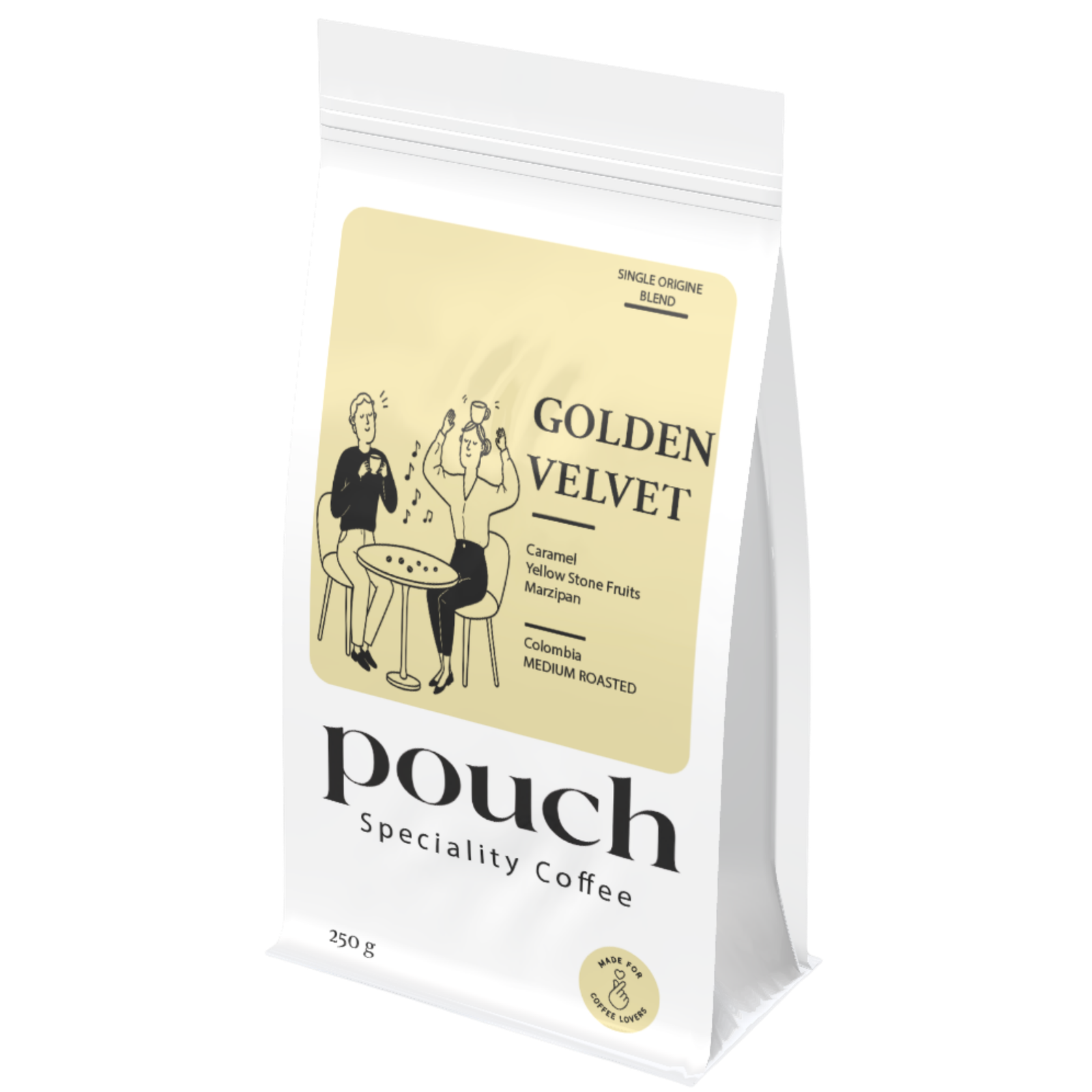 GOLDEN VELVET coffee pouch