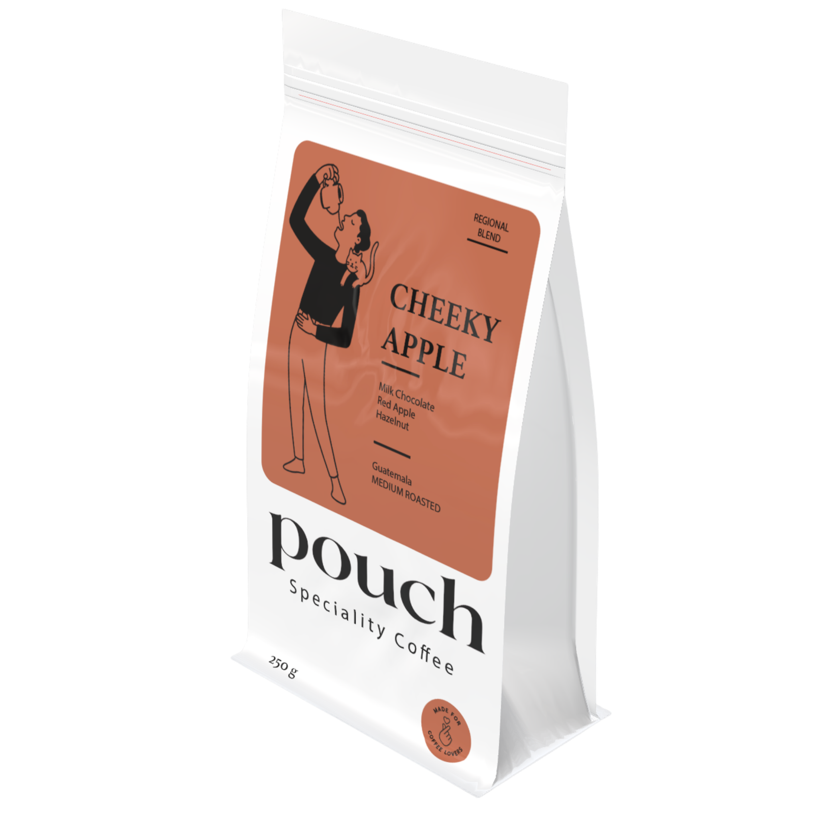 CHEEKY APPLE coffee pouch